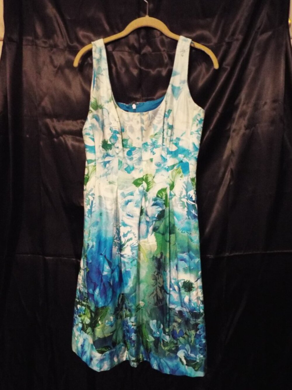 Nine West Strapless Floral Dress Size 8